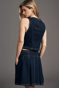 Load image into Gallery viewer, By Anthropologie Seamed Denim Mini Skirt
