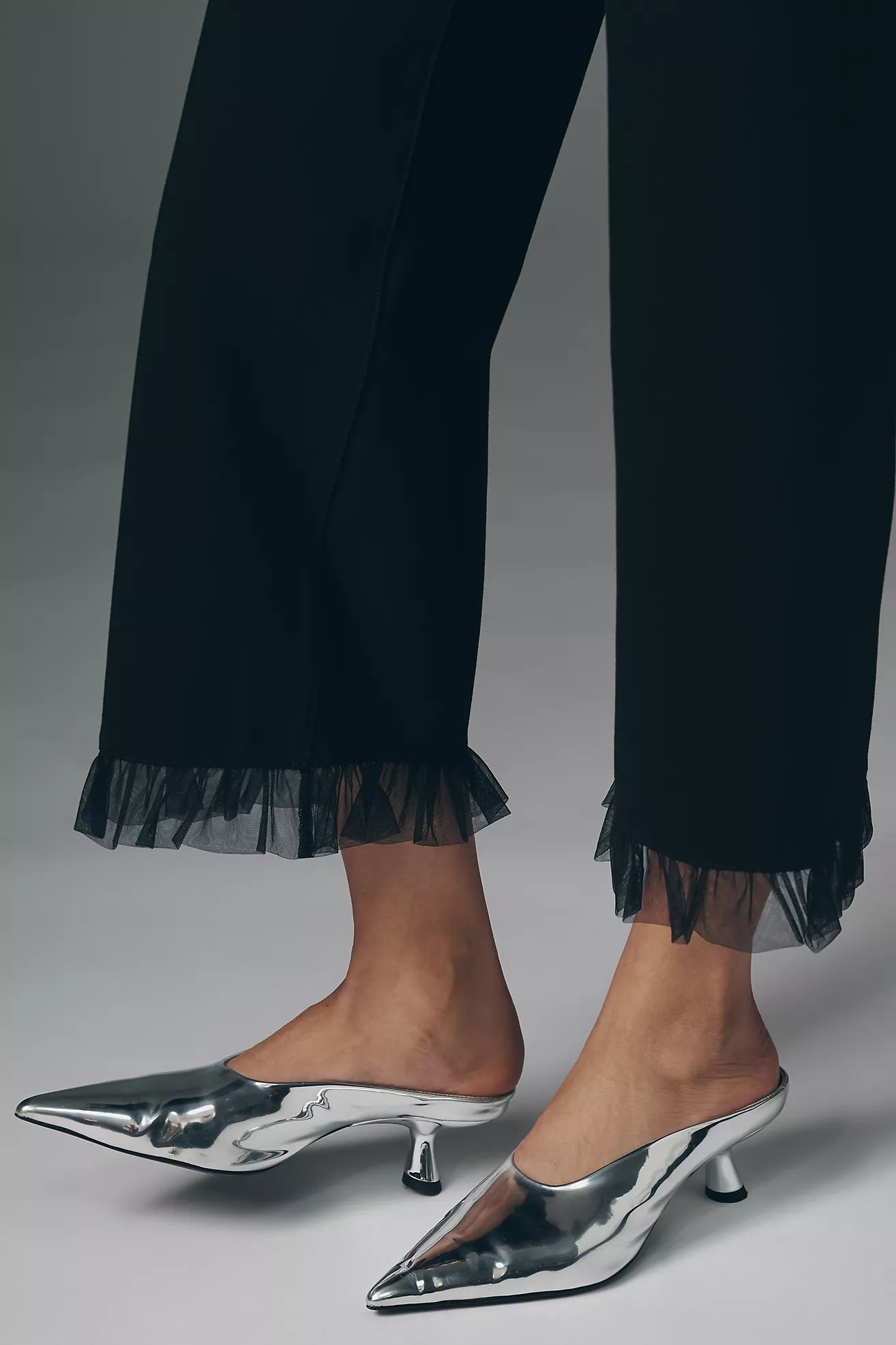 The Colette Tulle Ruffle Crop Party Pants by Maeve