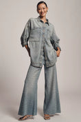 Load image into Gallery viewer, The Adi Mid-Rise Studded Flare Jeans by Pilcro
