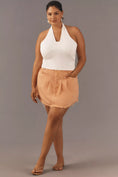 Load image into Gallery viewer, Pilcro Pleated Micro Denim Skirt
