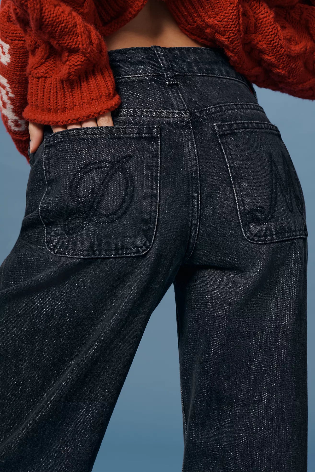 Damson Madder Sinclair High-Rise Wide-Leg Jeans