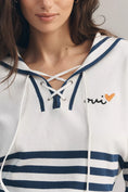 Load image into Gallery viewer, Sundry Lace-Up Long-Sleeve Pullover
