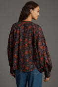 Load image into Gallery viewer, The Sidney Batwing Blouse: Button Loop Edition by Pilcro-EUC
