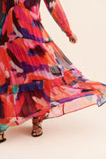 Load image into Gallery viewer, The Marais Printed Tiered Maxi Dress
