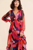 Load image into Gallery viewer, The Marais Printed Tiered Maxi Dress
