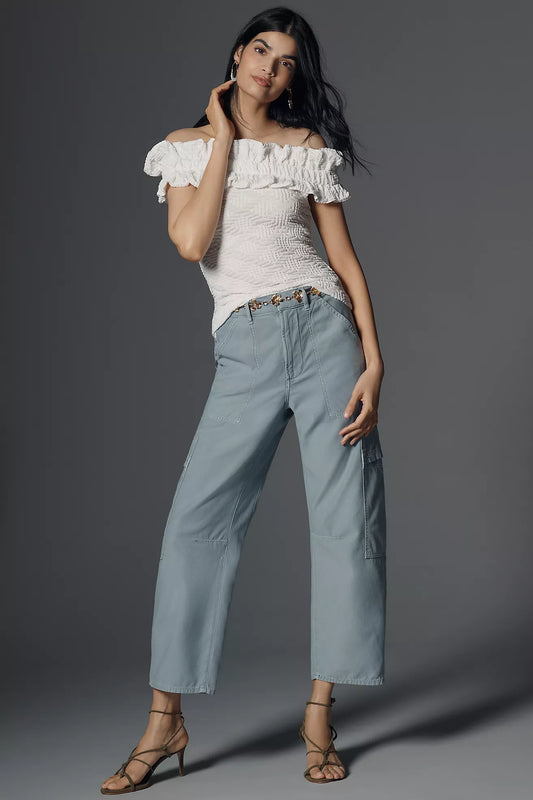 Maeve Off-The-Shoulder Ruffle Top