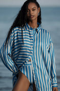 Load image into Gallery viewer, Maaji Azure Stripes Manel Buttondown Shirt
