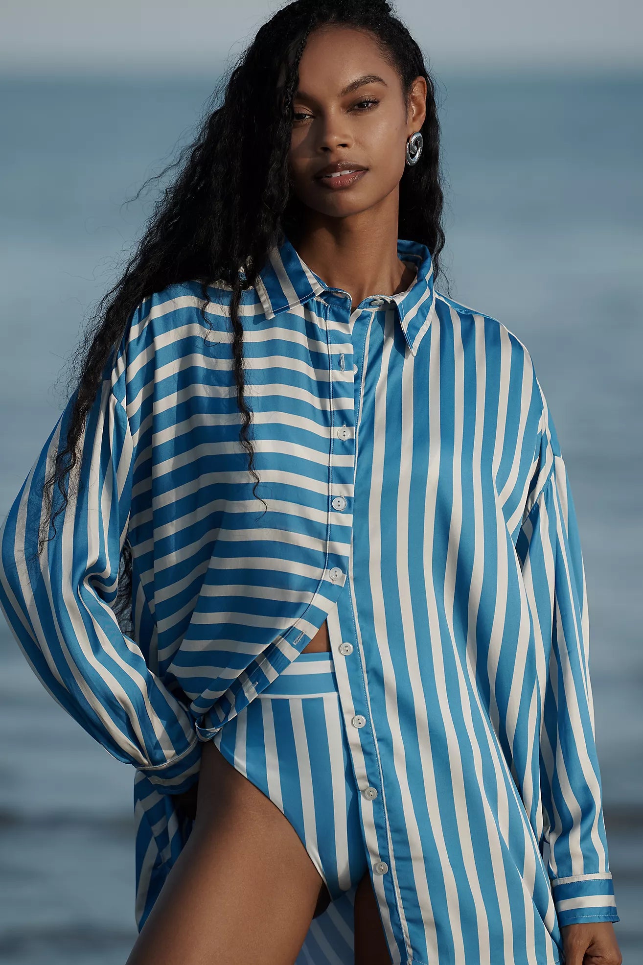 Maaji Azure Stripes Manel Buttondown Shirt