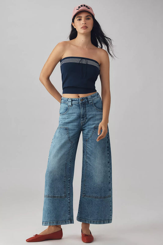 The Myra Low-Rise Tapered Jeans by Pilcro: Ankle Edition