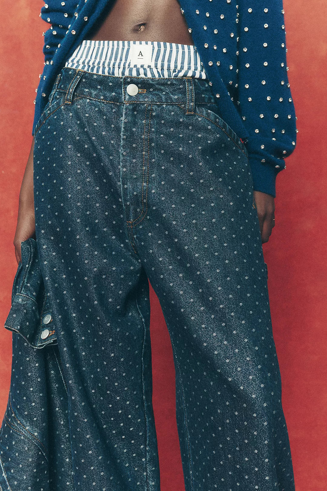 The Kayden Carpenter High Rise Barrel Jeans by Pilcro