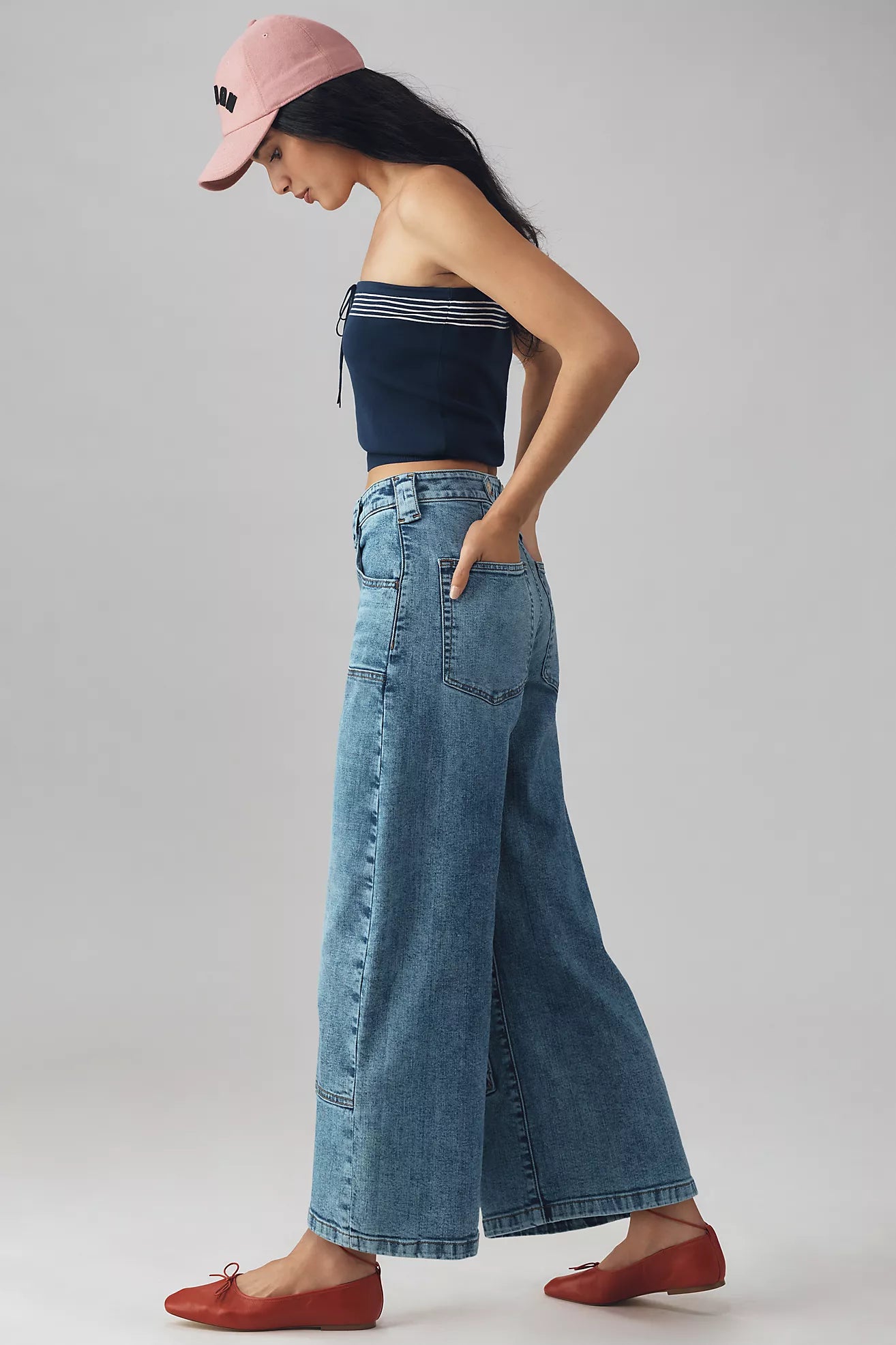 The Myra Low-Rise Tapered Jeans by Pilcro: Ankle Edition