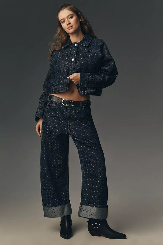 The Kayden Carpenter High Rise Barrel Jeans by Pilcro