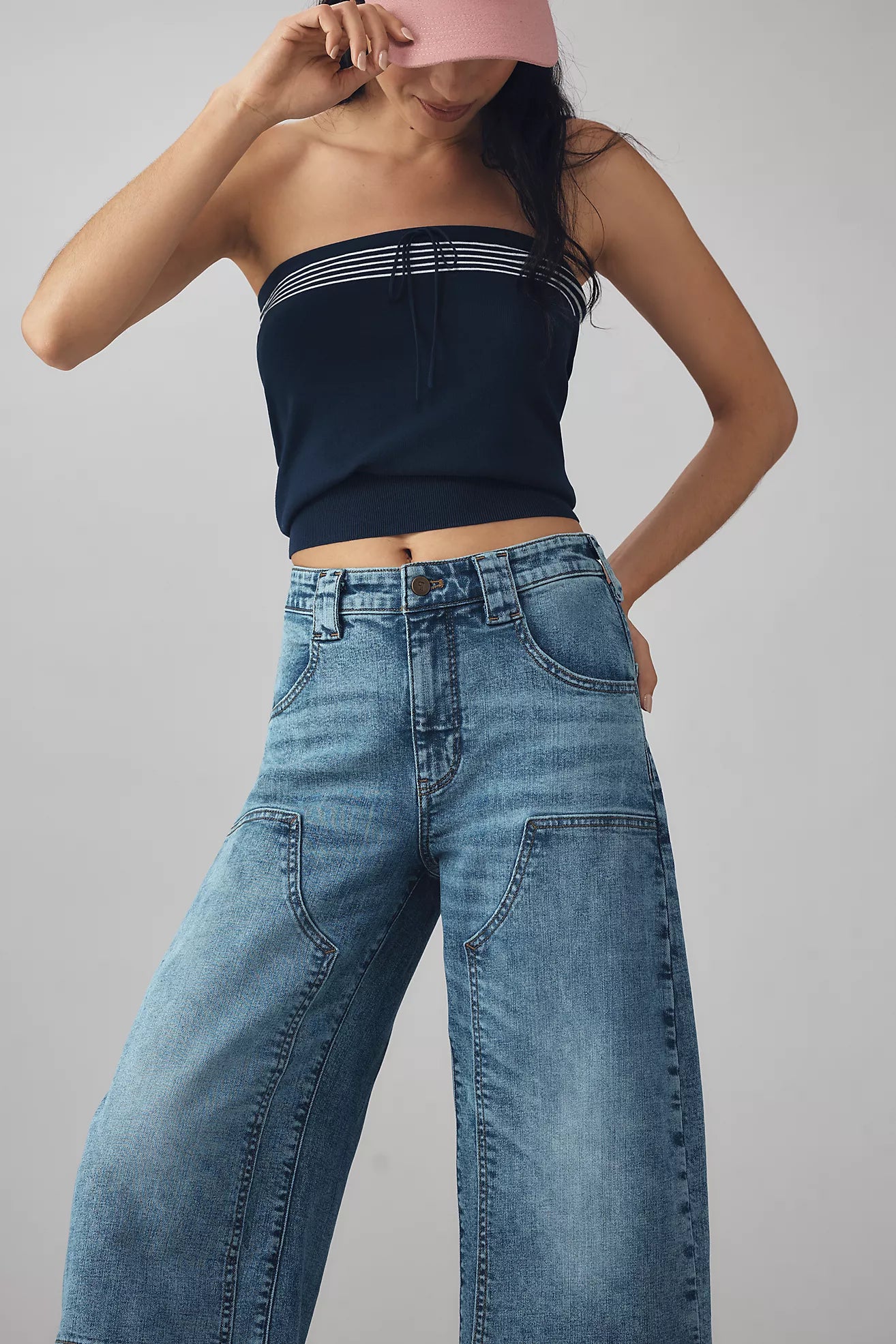 The Myra Low-Rise Tapered Jeans by Pilcro: Ankle Edition