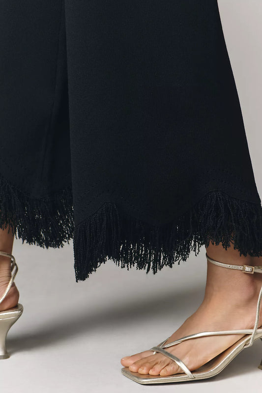 Whiteroom + Cactus Knit Fringe Pull-On Pants
