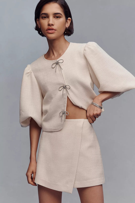 Dolan Left Coast Tweed Wrap Skort