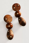 Load image into Gallery viewer, Wooden Sphere Drop Earrings
