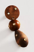 Load image into Gallery viewer, Wooden Sphere Drop Earrings
