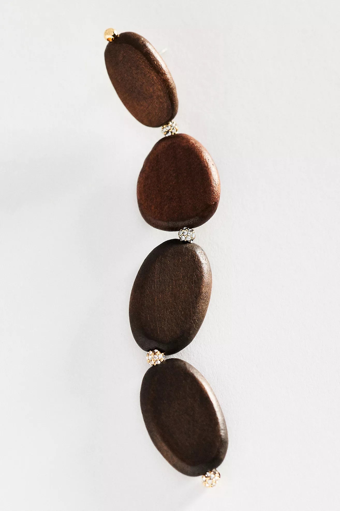 Wooden Droplet Earrings