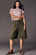 Load image into Gallery viewer, By Anthropologie Short-Sleeve Mesh Lace Swing Blouse
