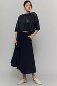 Load image into Gallery viewer, Maeve Boat-Neck Contrast-Stitch Sweater
