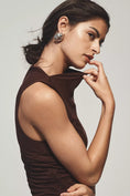 Load image into Gallery viewer, By Anthropologie Ruched Mock-Neck Knit Dress
