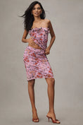 Load image into Gallery viewer, Maeve Printed Mesh Knee-Length Skirt
