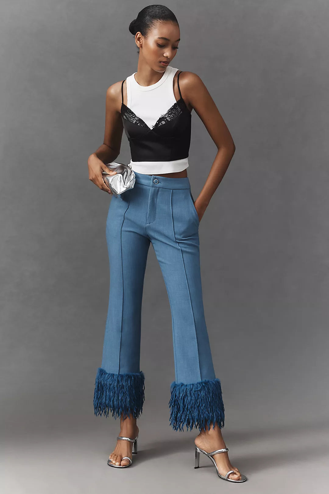Maeve Cuffed Plush Party Pants