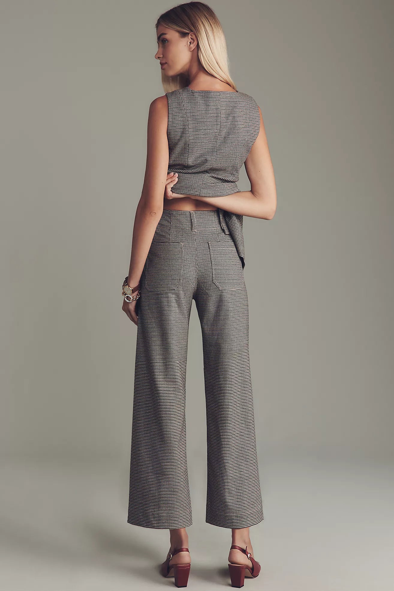 The Colette Cropped Wide-Leg Pants by Maeve