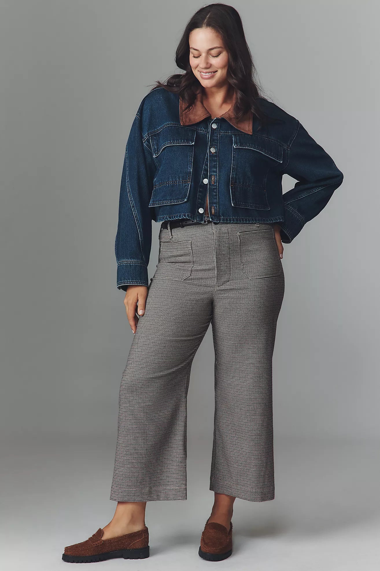 The Colette Cropped Wide-Leg Pants by Maeve