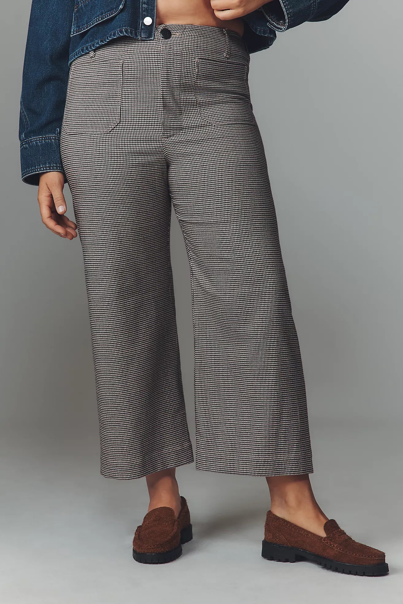 The Colette Cropped Wide-Leg Pants by Maeve