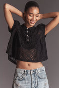 Load image into Gallery viewer, Maeve Puff-Sleeve Cropped Swing Top
