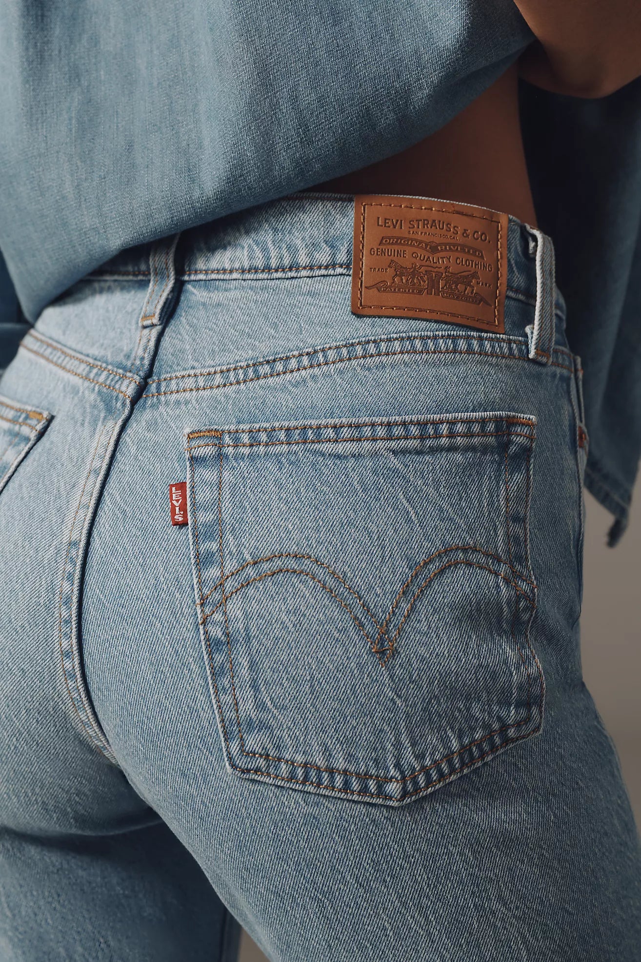 Levi's Wedgie High-Rise Straight-Leg Jeans