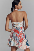 Load image into Gallery viewer, Maeve Halter Scarf Mini Dress
