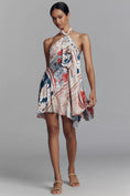 Load image into Gallery viewer, Maeve Halter Scarf Mini Dress
