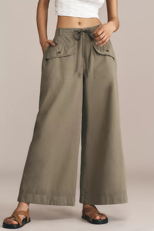By Anthropologie Slouchy Wide-Leg Pants