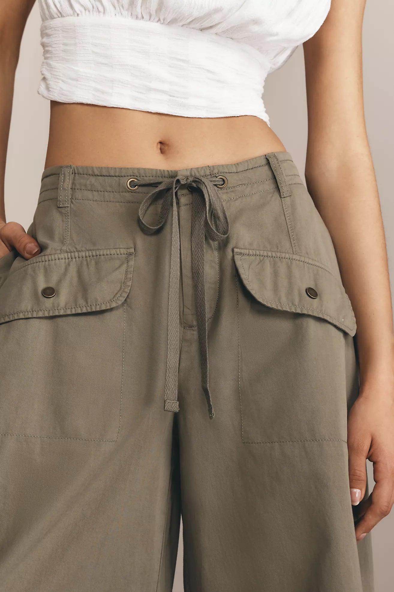 By Anthropologie Slouchy Wide-Leg Pants
