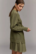 Load image into Gallery viewer, The Delphine Sweater Twofer Mini Dress
