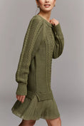 Load image into Gallery viewer, The Delphine Sweater Twofer Mini Dress
