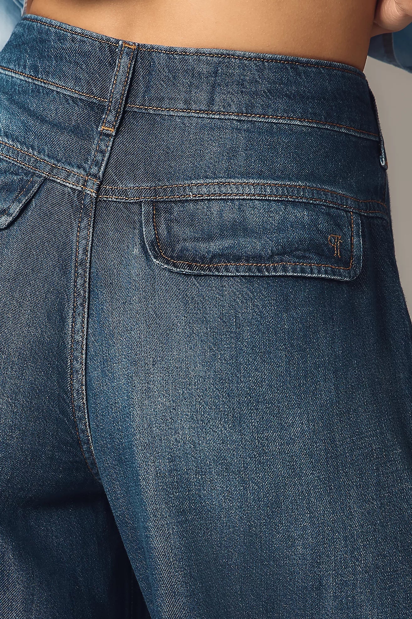 Pilcro High-Rise Wide-Leg Trouser Jeans