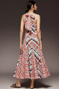 Load image into Gallery viewer, Pilcro Patchwork Halter Midi Dress

