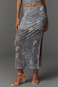 Load image into Gallery viewer, The Aleda Mesh Ruched Maxi Skirt by Maeve
