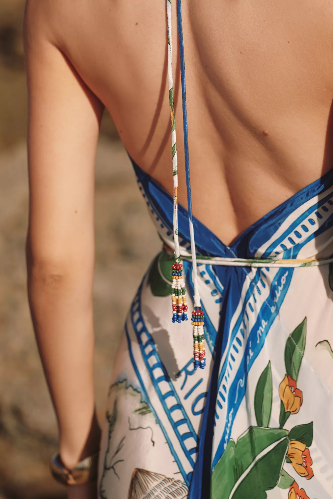 Farm Rio Tropical Destination Sleeveless Maxi Dress