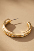 Load image into Gallery viewer, Crystal Hoop Earrings
