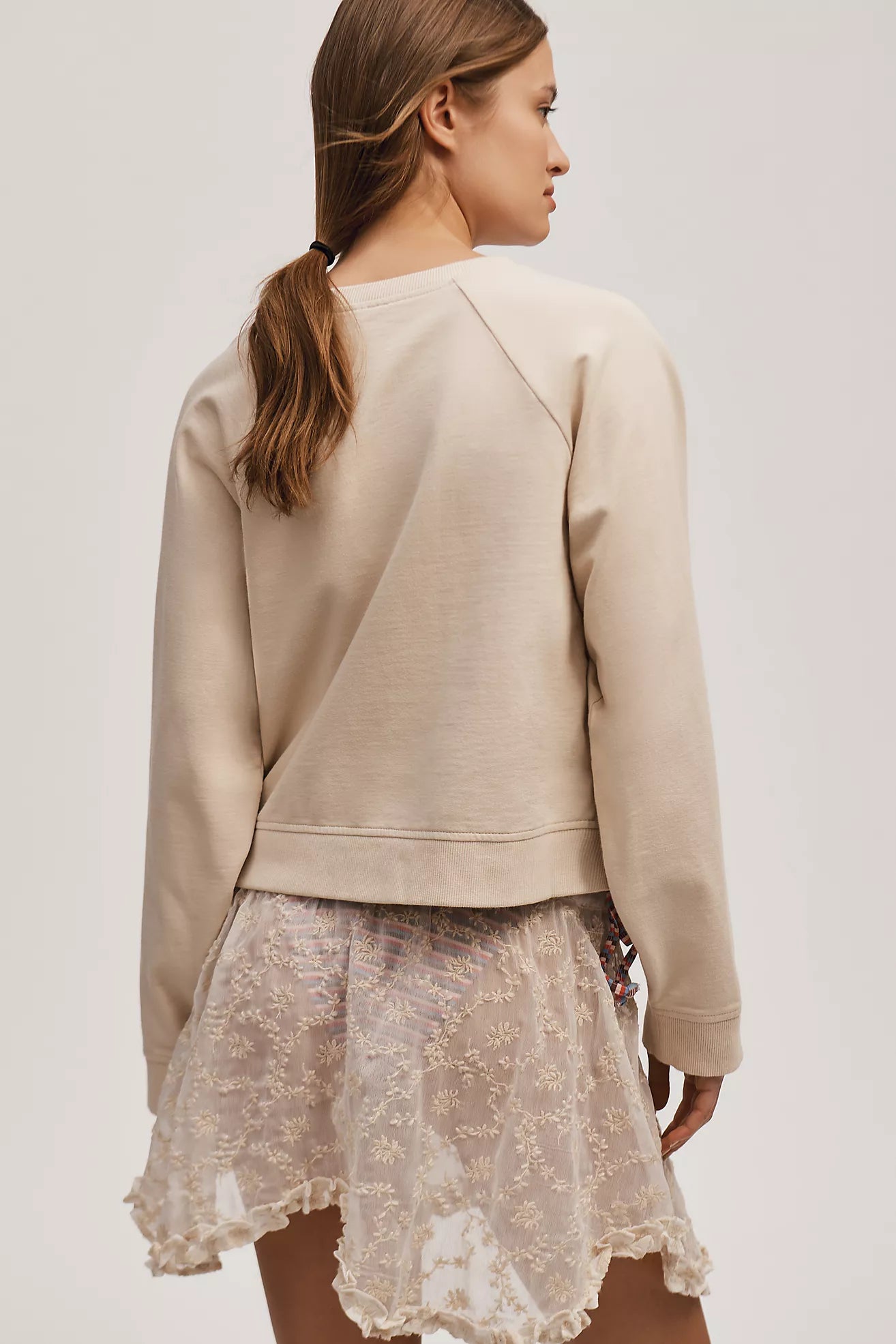 By Anthropologie Embroidered Sweatshirt