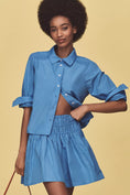 Load image into Gallery viewer, By Anthropologie Smocked Drop-Waist Mini Skirt
