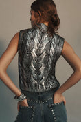 Load image into Gallery viewer, Pilcro Cabled Foil Muscle Tank Sweater
