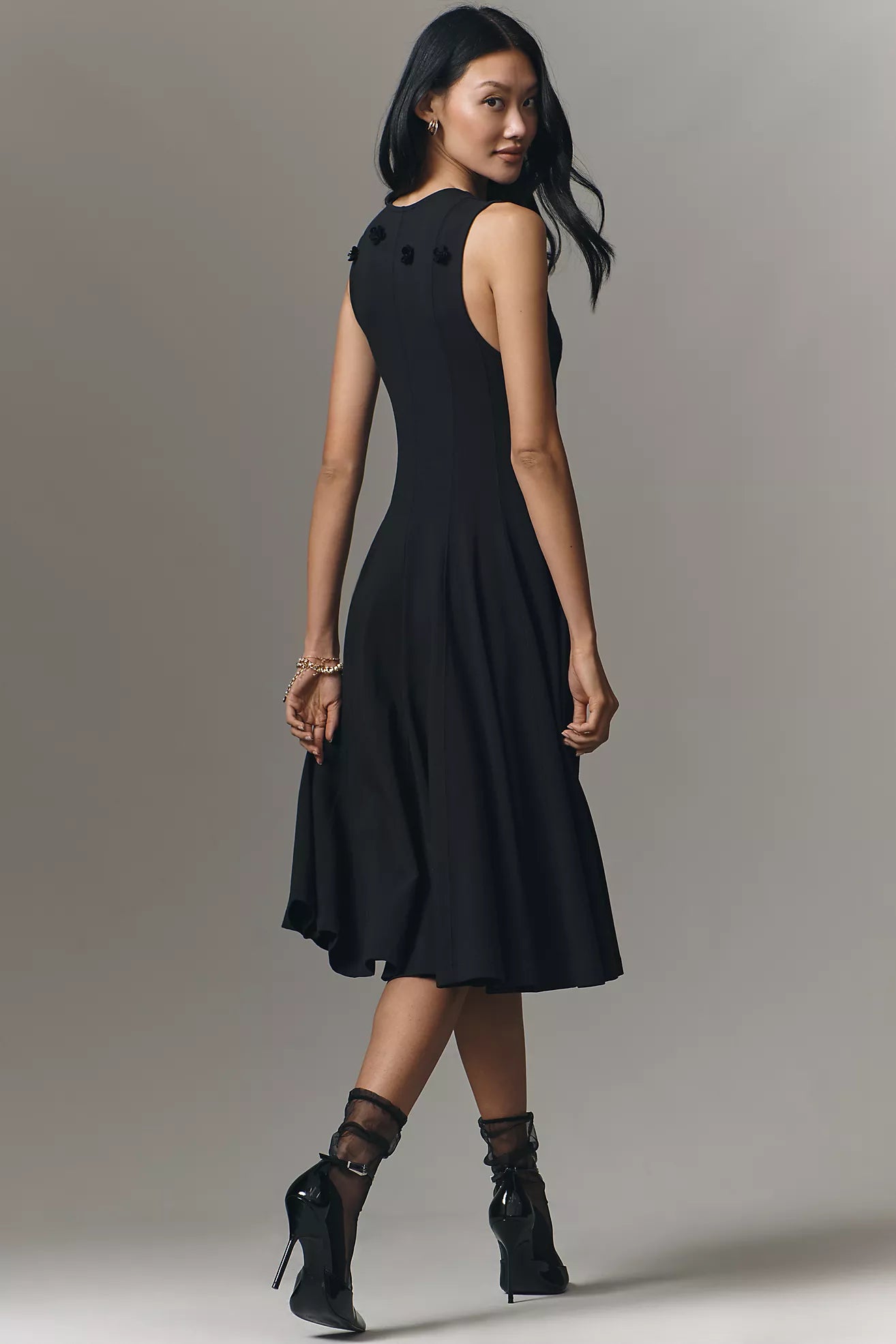 Maeve Sleeveless Embellished Midi Dress