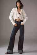 Load image into Gallery viewer, By Anthropologie Balloon-Sleeve Twofer Cable-Knit Cardigan Sweater

