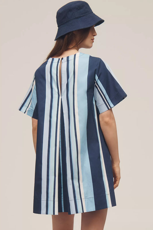 The Emmy Short-Sleeve Swing Mini Dress by Maeve