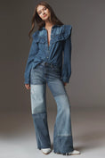 Load image into Gallery viewer, Pilcro Ruffled Chambray Buttondown
